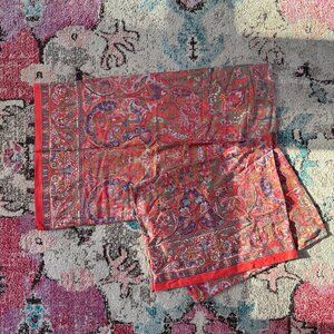 Ralph Lauren Queen Size Galahad Paisley Sateen Pillow Cases (2)